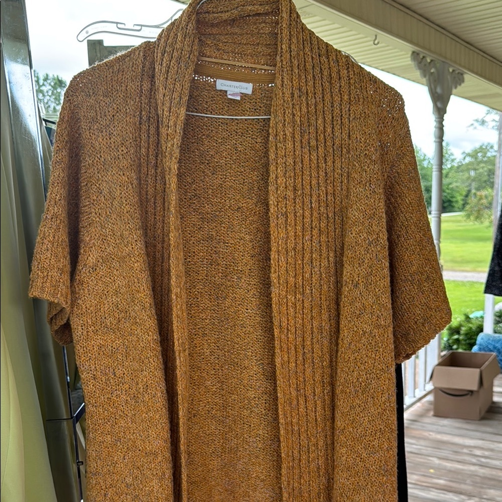 Charter Club Golden Knit Sweater